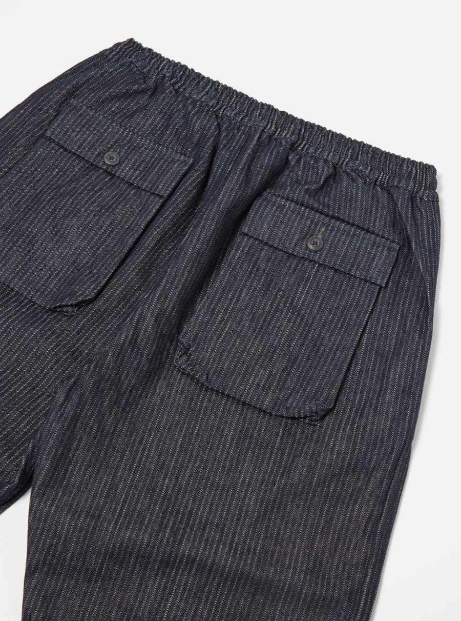 universal works japanese twill denim parachute pant indigo