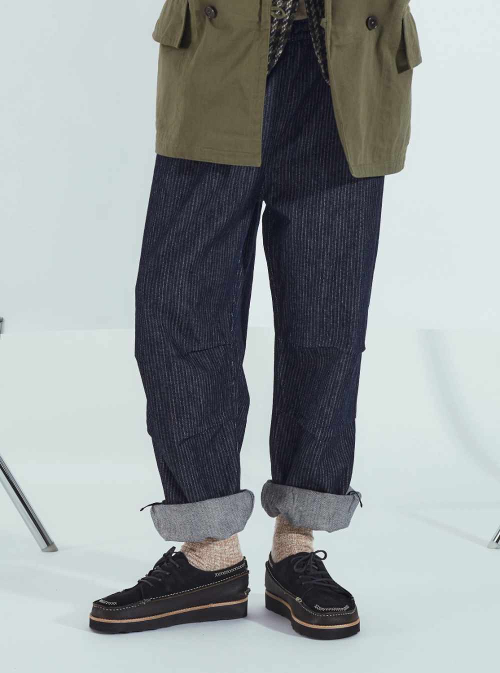 universal works japanese twill denim parachute pant indigo (LAST SIZE 30)