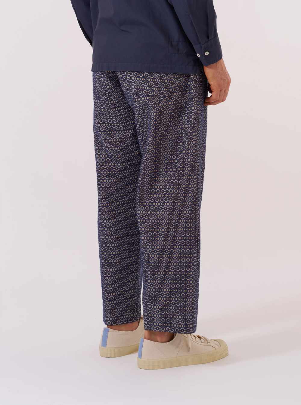 universal works judo pant navy konos cotton