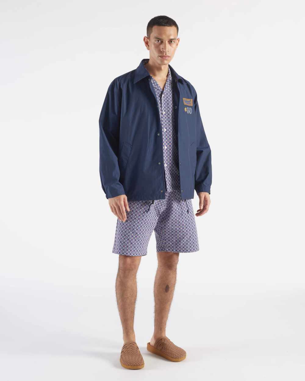universal works lumber short navy tile 1 cotton navy (LAST SIZE 28