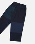 universal works oxford pant patchwork twill navy