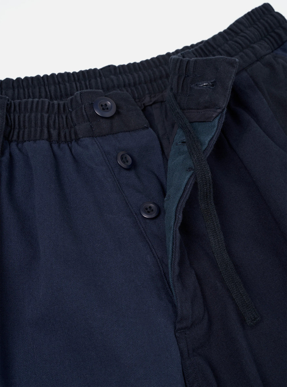 universal works oxford pant patchwork twill navy