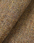 universal works og bakers jacket harris tweed sand brown