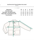 universal works og bakers jacket harris tweed sand brown