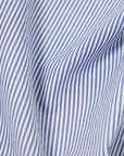 universal works overhead shirt navy white poplin stripe