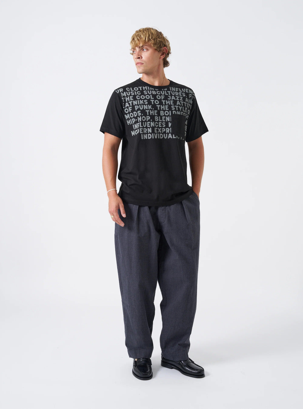 universal works oxford pant grey liverpool check