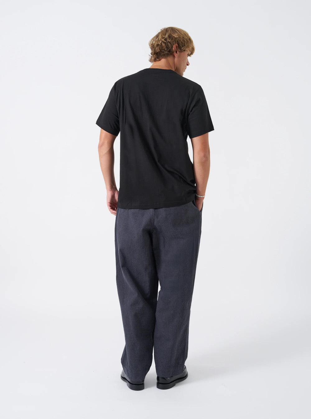 universal works oxford pant grey liverpool check
