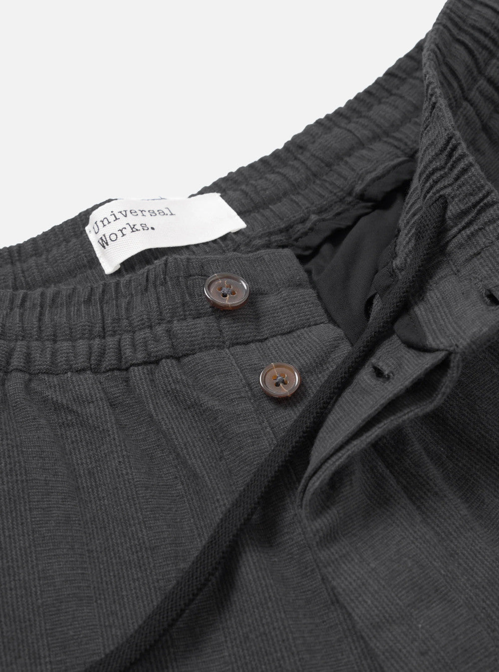 universal works oxford pant grey liverpool check