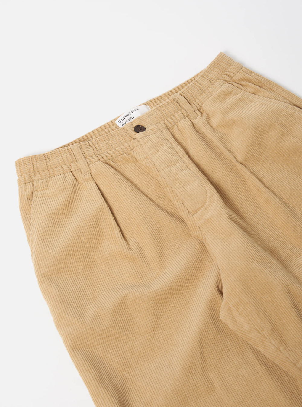 universal works pleated track pant fawn cord (LAST SIZE 32