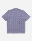 universal works road shirt navy tile 1 cotton navy