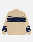 universal works sand chunky knit stripe langdale cardigan (LAST SIZE MEDIUM)