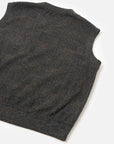universal works sleeveless crew deca light knit navy
