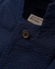 universal works two button jacket navy derby stripe