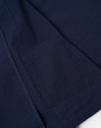 universal works two button jacket navy derby stripe