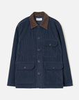 universal works utility jacket cord dark navy