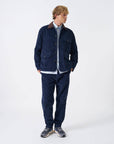 universal works utility jacket cord dark navy