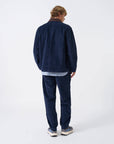 universal works utility jacket cord dark navy