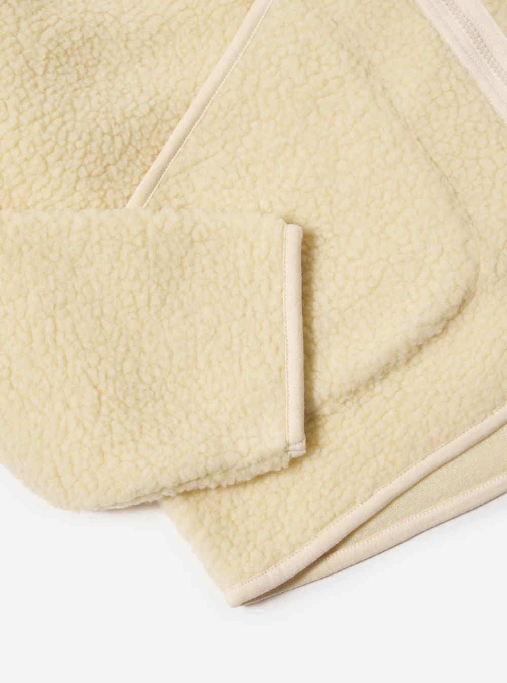 universal works zip liner jacket galaxy fleece ecru