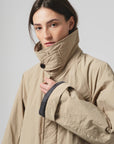 girls of dust military trench fuji nylon oyster