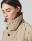 girls of dust military trench fuji nylon oyster