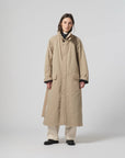 girls of dust military trench fuji nylon oyster