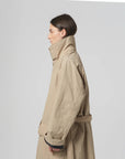 girls of dust military trench fuji nylon oyster
