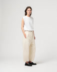 girls of dust karate pants sashiko cotton wheat