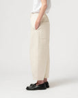 girls of dust karate pants sashiko cotton wheat