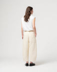 girls of dust karate pants sashiko cotton wheat