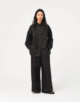 girls of dust supernova shirt silky poplin black