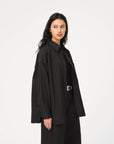 girls of dust supernova shirt silky poplin black