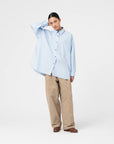 girls of dust supernova shirt silky poplin office blue