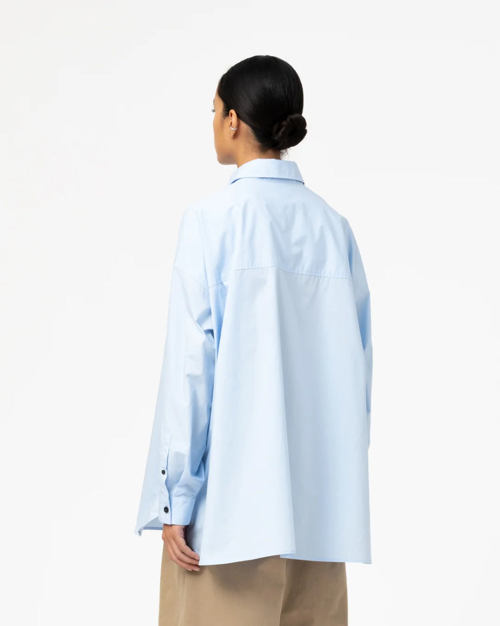girls of dust supernova shirt silky poplin office blue