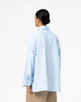 girls of dust supernova shirt silky poplin office blue