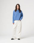 girls of dust cubic shirt blue sea cotton blue