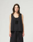 girls of dust tank top faro cotton midnight blue