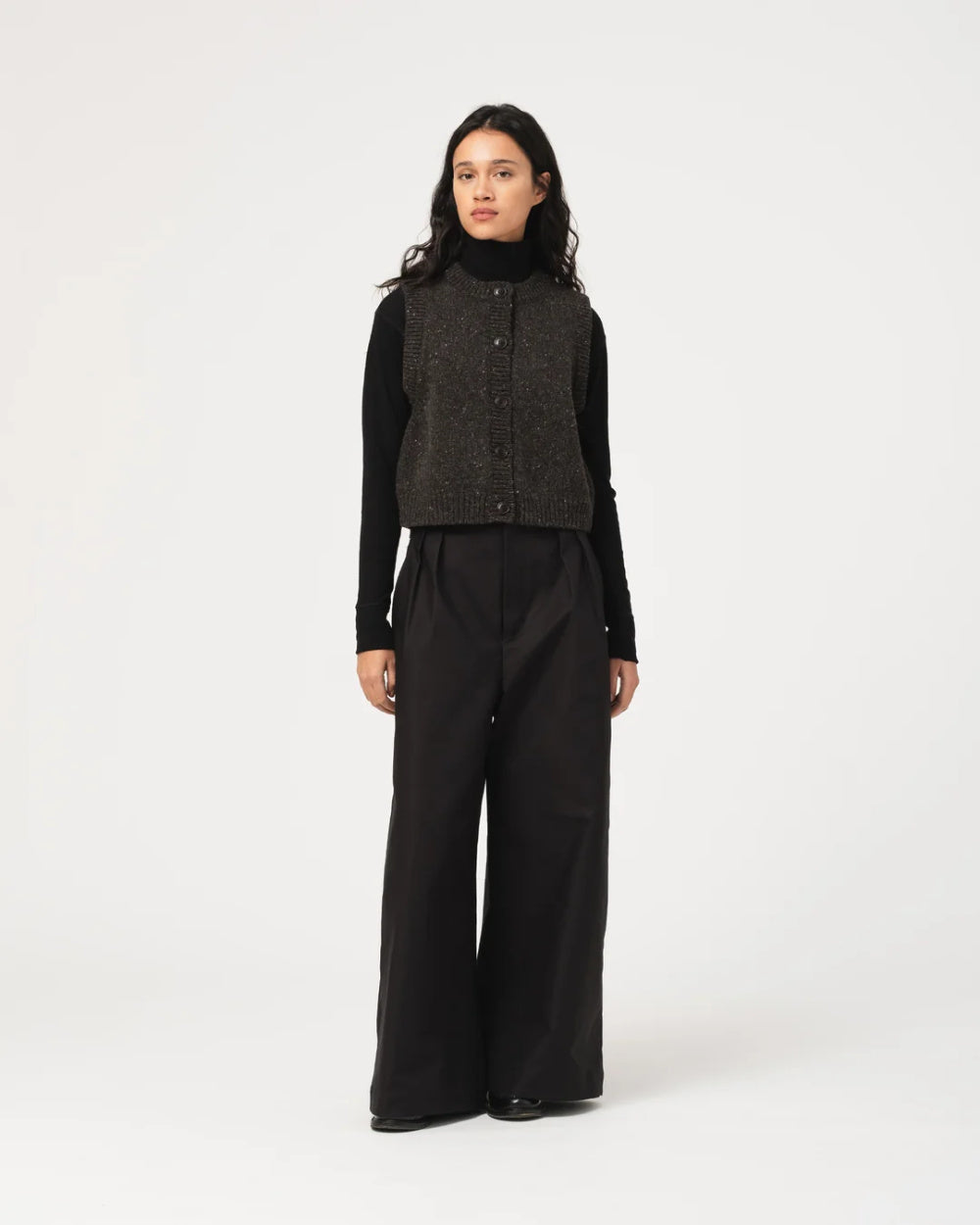 girls of dust welsh vest neppy wool asphalt