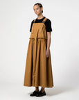 girls of dust sun dress light cotton drill almond