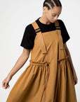 girls of dust sun dress light cotton drill almond