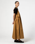 girls of dust sun dress light cotton drill almond