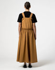 girls of dust sun dress light cotton drill almond