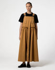 girls of dust sun dress light cotton drill almond