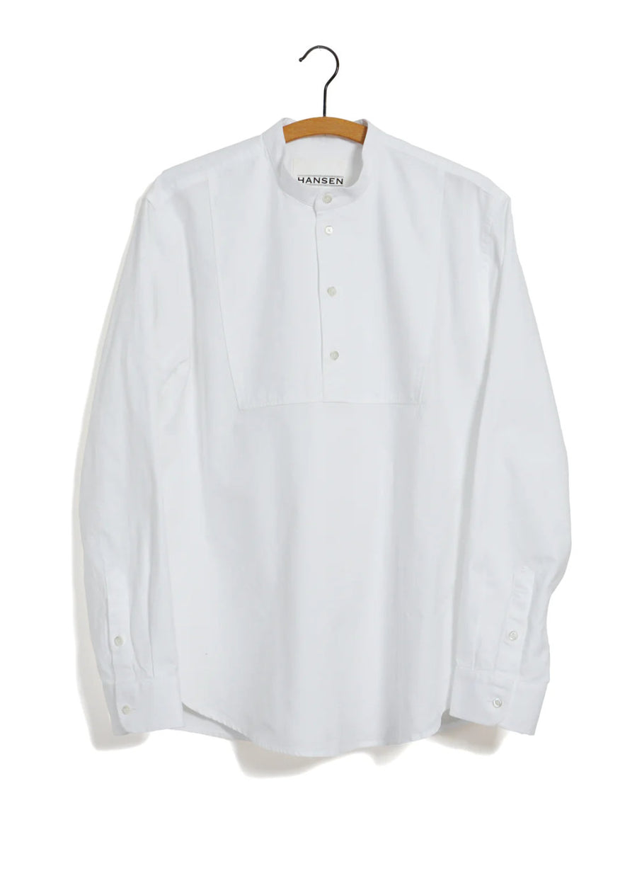 hansen rikard loose fit pull on shirt white