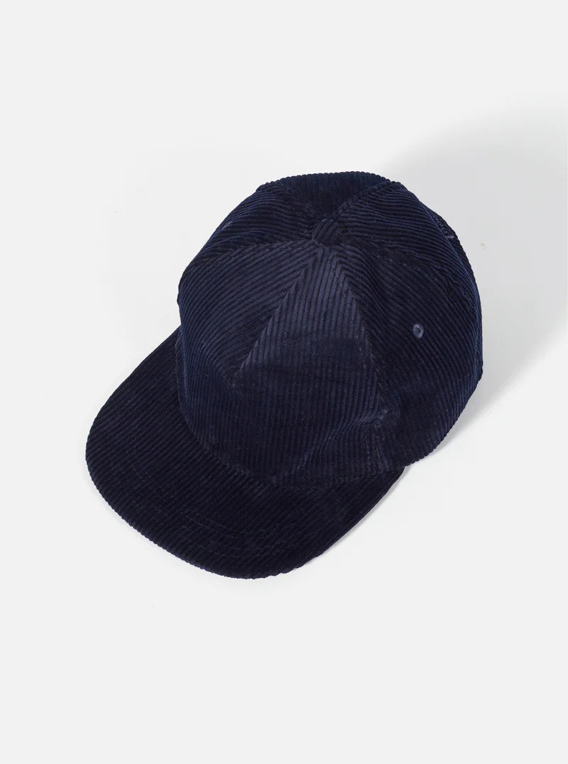 universal works baseball cap brisbane cord navy