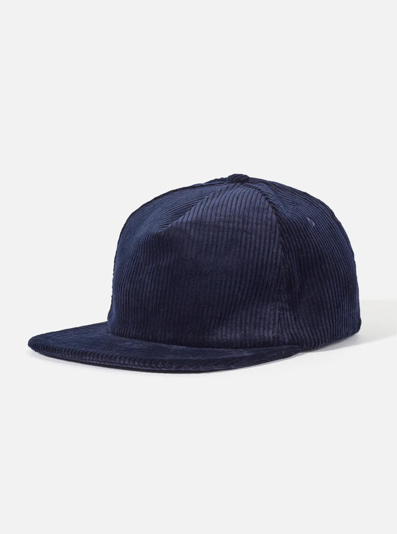 universal works baseball cap brisbane cord navy