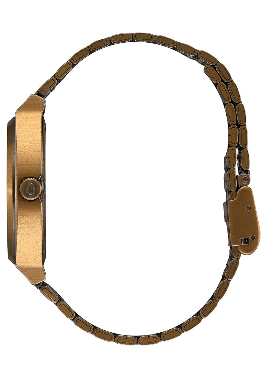 nixon time teller palm green brass