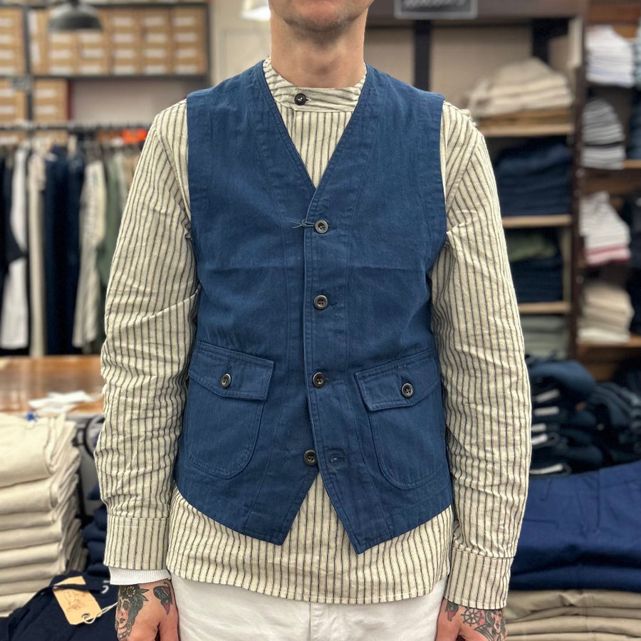 chesapeakes st michel vest indigo