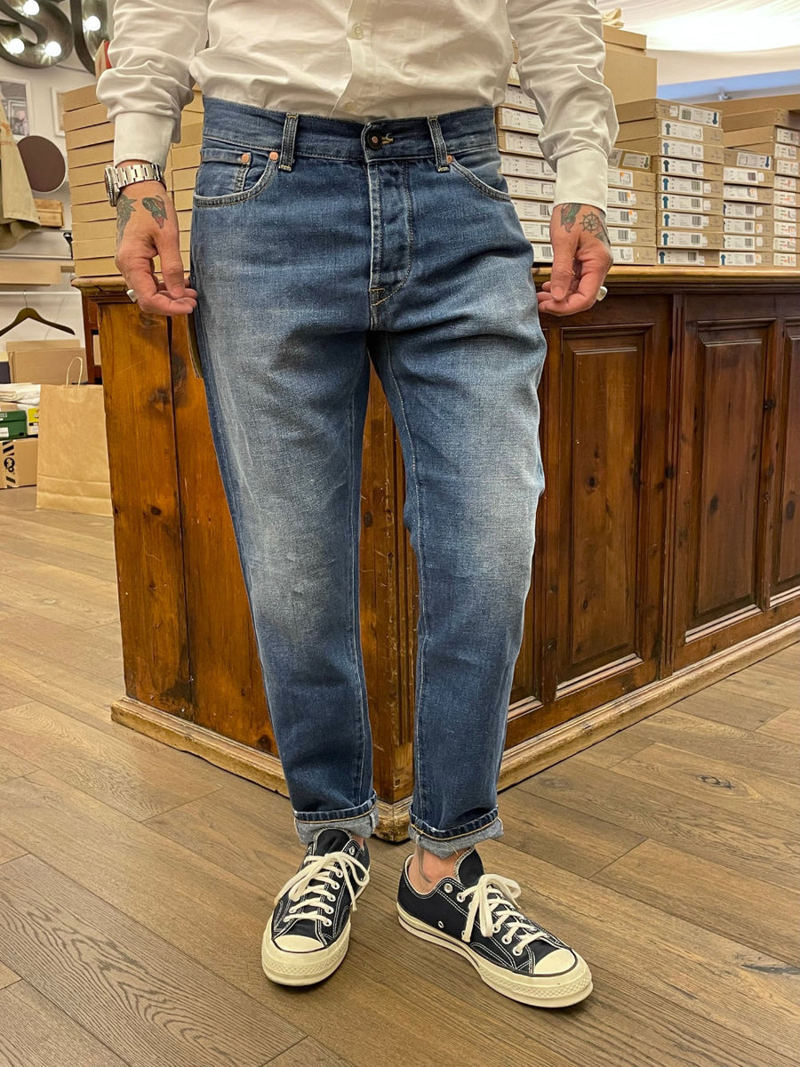 tela genova italo denim pant blue