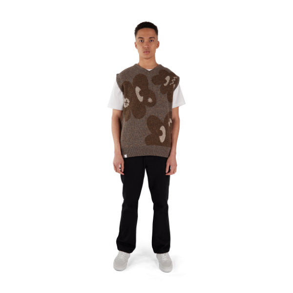 makia cloud knit vest earth