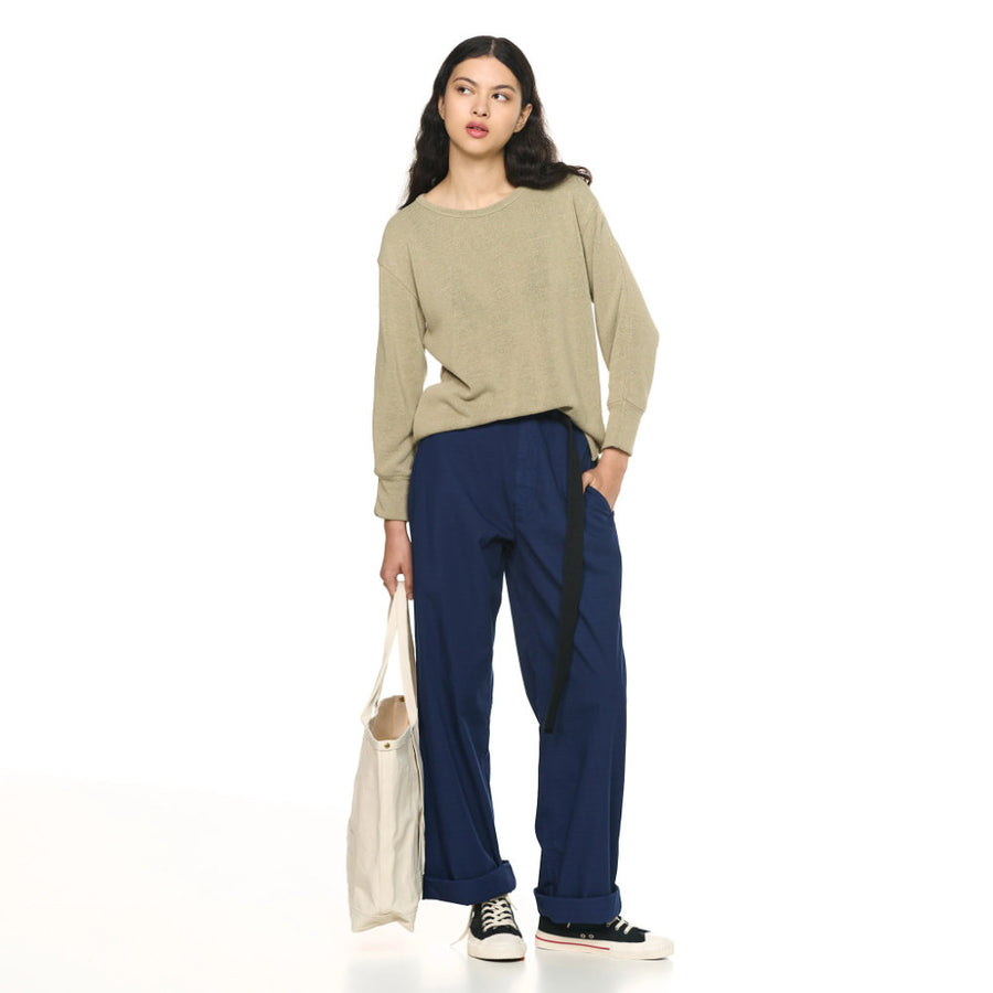 girls of dust gym t knitted hemp cedar knit
